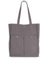 KI3215 Kimood Washed Cotton Bag with Pockets Washed Steeple Grey colour image